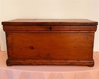 Antique American Blanket Chest/Toy Box, 27W X 15D X13H (No Hinges)

