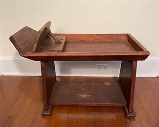 Antique American Primitive Bread Making Table

