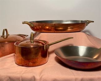 Vintage Paul Revere 1776 Copper, 6 Piece Set 
