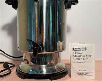 DeJongh 60 Cup Coffee Maker with Instructions (it works)
