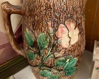 Antique Majolica Pitcher