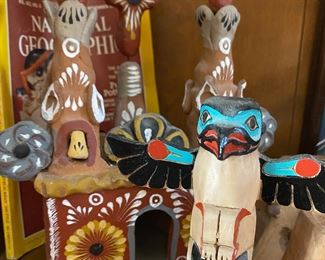 Hand Carved Native Totem Pole souvenirs from Alaska