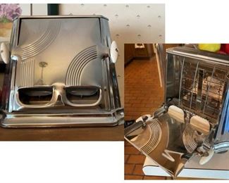 Art Deco 1930s Son-Chief Toaster, sides open for bread, great working condition, Series 680