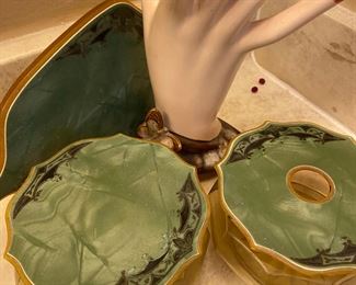 Vintage Bakelite Vanity Pieces, 1040s and Vintage Artistic Feminine hand for jewelry display