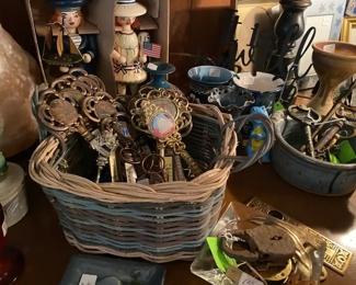 Vintage key collection from Cities around the world