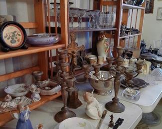 CHINA, SILVERPLATE, STEMWARE & ANGELS