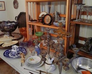 CHINA, SILVERPLATE & GLASSWARE