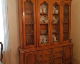 MID CENTURY FRENCH PROVINCIAL CHINA CABINET
