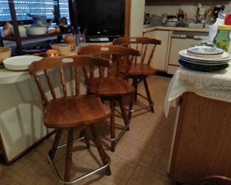 SET OF 4 VINTAGE BARSTOOLS