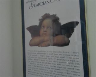 FRAMED PRINT OF GUARDIAN ANGEL