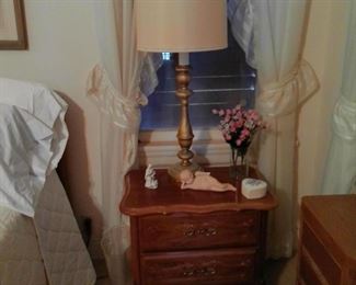 NIGHTSTAND AND LAMP