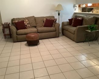 Sofa and loveseat still available.  Marble side table still available