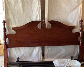 Headboard, rails, mattress and box springs still available