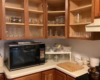 Glasses and utensils still left