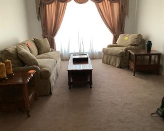 sofa, chair, coffee table and end tables still available