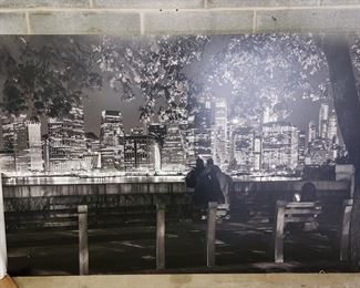 PHOTOGRAPHIC PRINT OF NYC SKYLINE