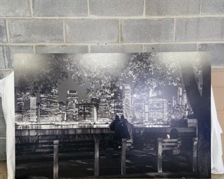 PHOTOGRAPHIC PRINT OF NYC SKYLINE