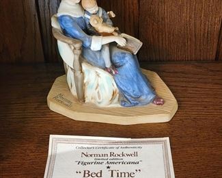 VINTAGE "BED TIME" NORMAN ROCKWELL FIGURINE