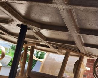 OUTDOOR PATIO SET WITH UMBRELLA AND SEATS BY SUNBRELLA