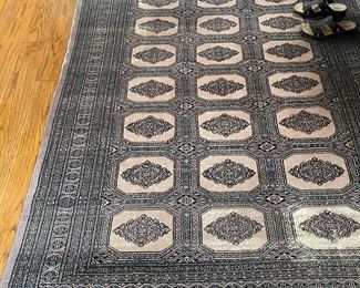 BOKHARA HAND KNOTTED WOOL RUG