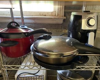 ASSORTED POTS AND PANS