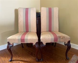 VINTAGE CHIPPENDALE STYLE SIDE CHAIRS