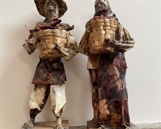 VINTAGE PAPER MACHE FIGURINES