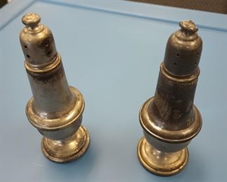 Sterling silver salt and pepper shakers