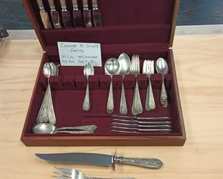 sterling silver flatware set