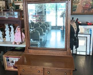 vintage Tiger Oak Princess Dresser