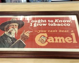 Vintage camel cigarette advertisement