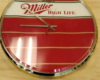 vintage Miller Highlife clock