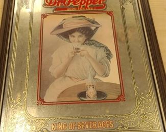 vintage Dr Pepper mirror