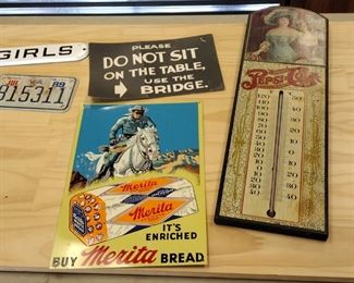 vintage signs and others