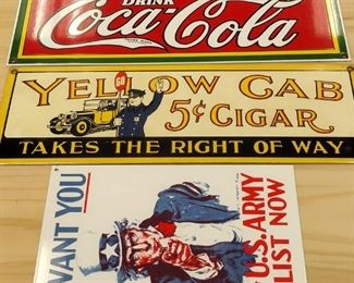 Andy Rooney porcelain sign