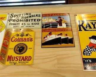 Andy Rooney porcelain sign