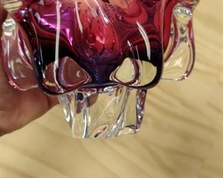 Cranberry art glass