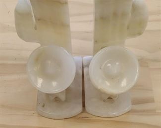 marble cactuses bookends