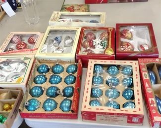 vintage Christmas ornaments