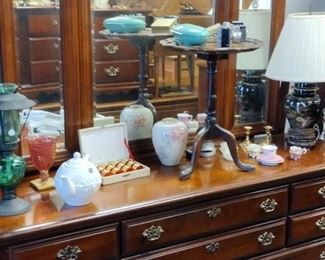 Broyhill Cherry Dresser and Queen Headboard and footboard