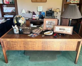 MCM feel to these two desks and bookcases - not signed.