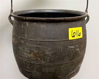 Vintage Cast Iron Cauldron 