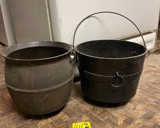Vintage Cast Iron Cauldron 