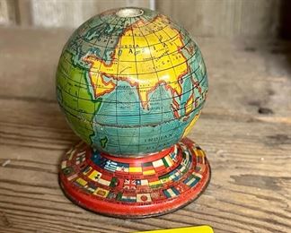 Vintage Metal Globe