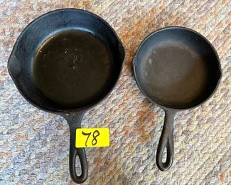 Vintage Cast Iron Skillets