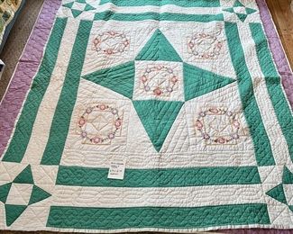 Vintage Handmade Quilt 