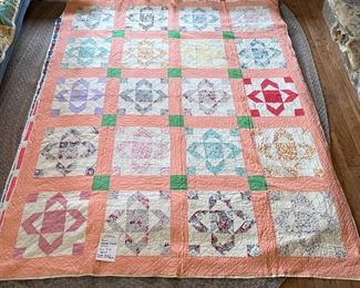 Vintage Handmade Quilt 