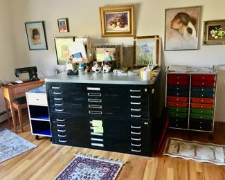 Metal artist print flat files