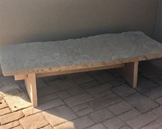 stone bench