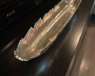 Z Gallerie Silver with Gold 27.5 Massima Bowl